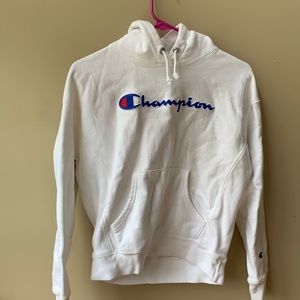 White Champion Hoodie